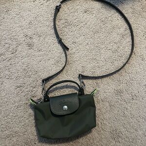 Longchamp Le Pliage Green Mini Pouch